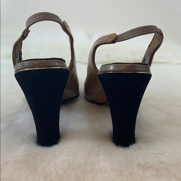 ⬇️HILL & DALE Vintage Slingback Heels Sz 8.5S - Picture 4 of 8